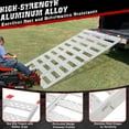 thumbnail image 4 of Yeshouse Aluminum Tri-Fold Ramp with Treads, 1500Lbs ATV Ramp with Load Straps, Folding Ramp for Motorcycles, Truck Bed, ATVS, UTVS, Trailer, Tractor,Lawnmowers, Snow Blowers,76" x50”, 4 of 5