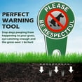 thumbnail image 2 of 4 Pieces No Poop Dog Signs Please Be Respectful Pooping Lawn Yard, 2 of 4