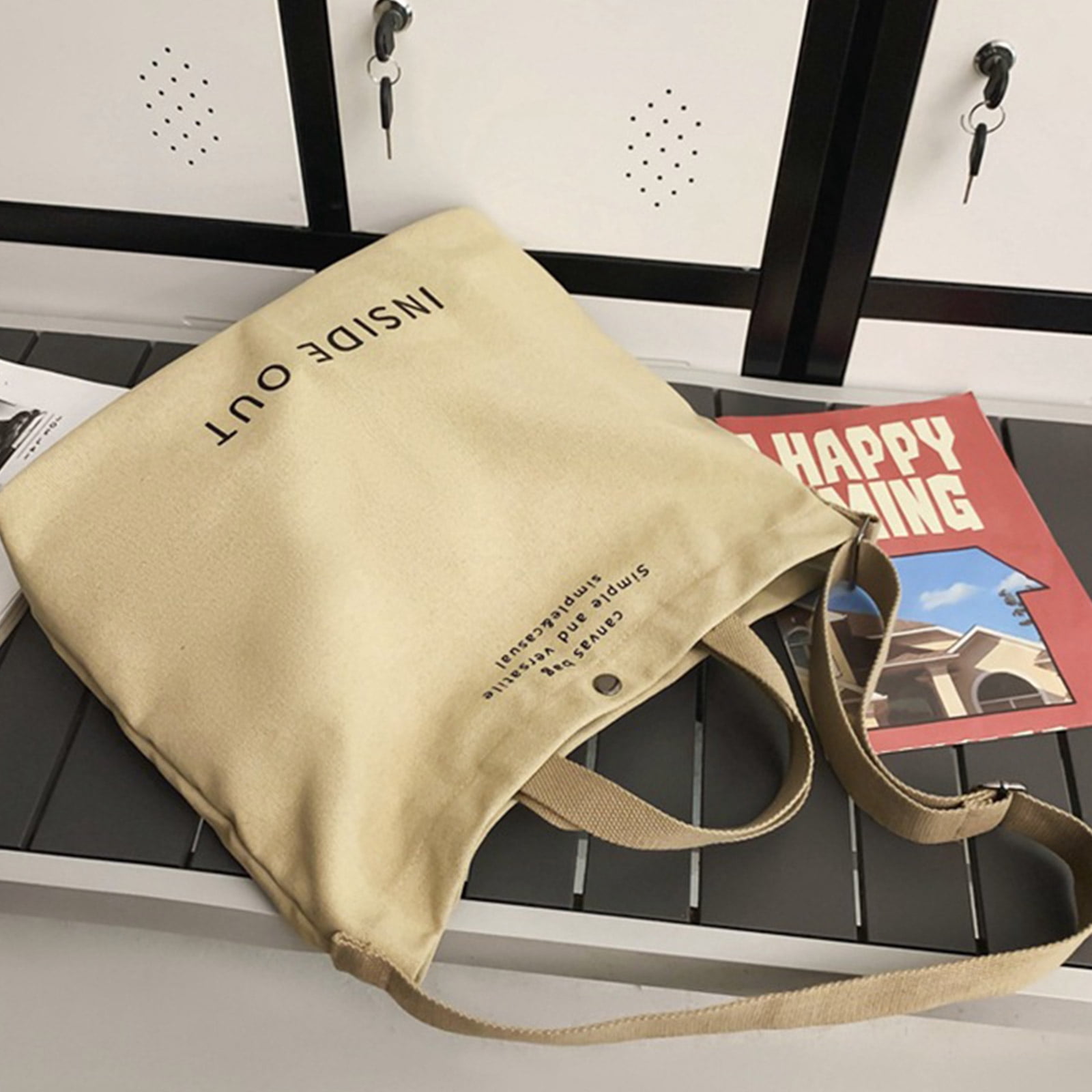 2023 NEW Crossbody Bag Canvas Shoulder Bag for Women Girl Handbag Leisure Tote Bag Fashion School Messenger Bag Book Bag