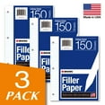 thumbnail image 5 of Kaisa Loose Leaf Filler Paper, 8" x 10.5", College Ruled, 3-Hole Punched, 150 Sheets per Pack, 3-Pack, 5 of 5