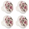 thumbnail image 2 of 4 Pcs Hummingbird Knobs for Kitchen Cabinet Cupboard Dresser Bookcase Drawer Pulls Handles Round Home Decor, 2 of 8