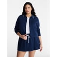 thumbnail image 2 of Avia Women's and Women's Plus Zip Front Pique Knit Jacket, Sizes XS-4X, 2 of 7