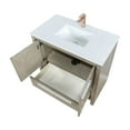 thumbnail image 2 of Lafarre 36 in W Rustic Acacia Bath Vanity, Cultured Marble Top and Rose Gold Faucet Set, 2 of 6