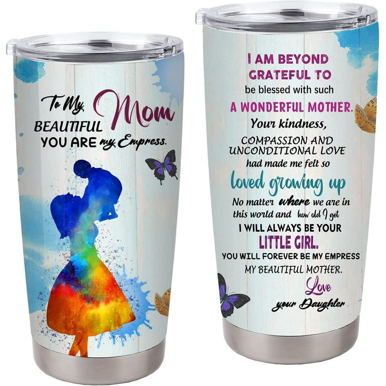 To My Mom Tumbler Cup, Stainless Steel Tumbler, Bonus Mom Gifts