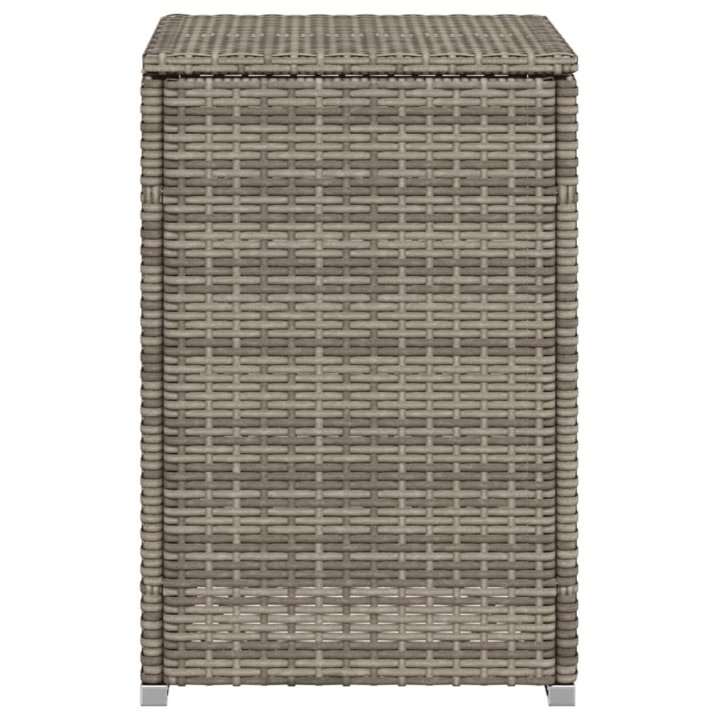 vidaXL Propane Tank Cover Table Gray 15.7"x15.7"x23.6" Poly Rattan