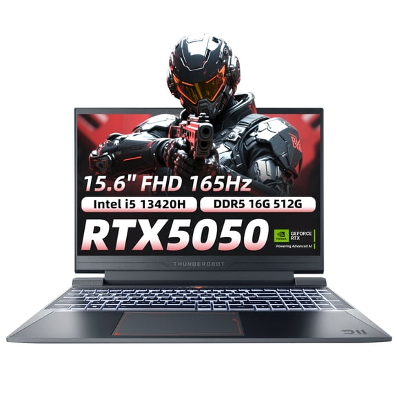 Laptop Gamer Thunderobot 911X Intel Core I5 13420H  RTX 5050 15.6'' FHD 165Hz 16GB RAM 512GB SSD Gris