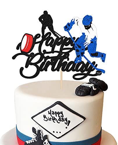 Hockey Face Off Cake Decorating Kit Decoration Topper Birthday Party Sports 
