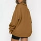 thumbnail image 5 of Puntoco Mujer Moda Casual Cremallera Sólida Turn-Down Collar Manga Larga Sudadera tops Blusa con Bolsillo Puntoco Puntoco-452, 5 of 7