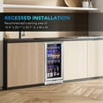 thumbnail image 3 of Costway 15 Inch Beverage Refrigerator, Built-in Beverage Cooler w/ Double-Layer Tempered Glass Door, 3 of 10
