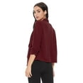 thumbnail image 2 of Women's 3/4 Sleeve Open Front Casual Cardigan Blazer Jacket, 2 of 5