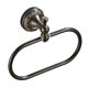 thumbnail image 1 of Anillo de toalla de cobre Oval Toalla gancho moderno colgante de pared (negro) Afortunado Sencillez, 1 of 5