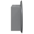 thumbnail image 5 of vidaXL Armoire de Salle de Bain avec Miroir Rond & LED Gris 47x47x17.5 cm, 5 of 5