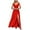 Red, variant on Lolmot Long Dresses for Women Sleeveless V-Neck Prom Dresses Waist Retraction Regular Fit Playful Sundress Split Maxi Dresses Formal Dress