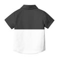 thumbnail image 7 of CYRBOKOToddler Boys Button Down Shirts, Holiday Casual Short Sleeve Comfy Summer Tops Black Size 10-12 T, 7 of 7