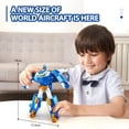 thumbnail image 2 of DMH Super Wings Mini World Aircraft Robot 6 Inch 11 Steps to Transform from Aircraft into Robot Action Figures Anime Kid Toy Gift, 2 of 6