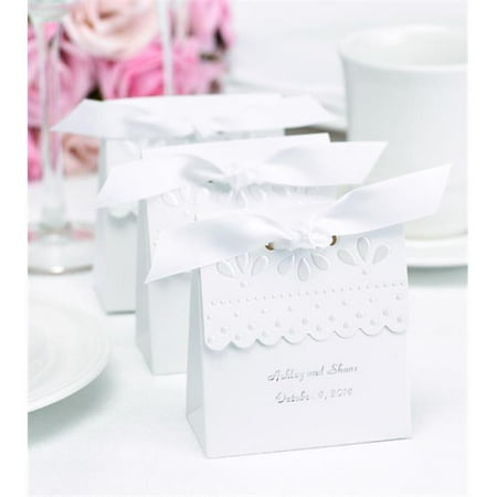 Hortense b Hewitt 70411P White Scalloped Favor Boxes