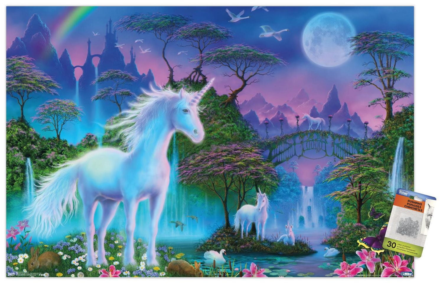Unicorn Meadow Wall Poster