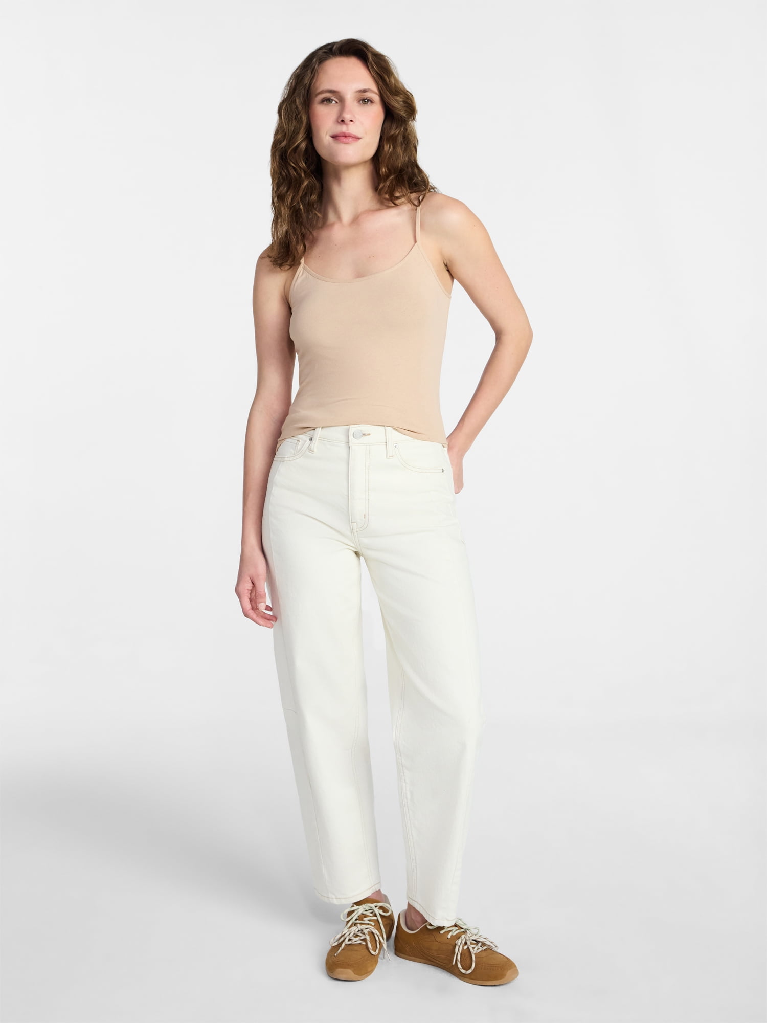 Time and Tru Women’s Adjustable Strap Cami, Sizes XS-XXXL