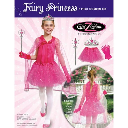 Princess/Fairy 5-Piece Costume Set, Pink