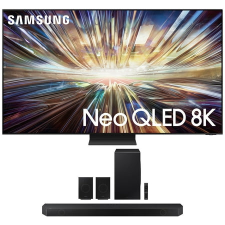 Samsung QN65QN800DFXZA 65 Inch Neo QLED 8K Smart TV with AI Motion Enhancer with a Samsung HW-Q990D 11.1.4ch Soundbar with True Dolby Atmos Sound (2024)