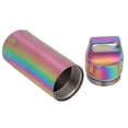 thumbnail image 2 of Portable Waterproof Stainless Steel Pills Case Container Bottle Keychain for ElderlyColorful Titanium, 2 of 5