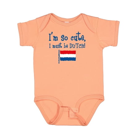 

Inktastic So Cute Dutch Gift Baby Boy or Baby Girl Bodysuit