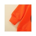 thumbnail image 5 of Newborn Toddler Baby Girl Boy Halloween Outfit Long Sleeve Hooded Pumpkin Sweatshirt Hoodie Pants Clothes Set, 5 of 9