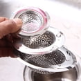 thumbnail image 6 of 1pc Metal Flume Filter Mesh Sink Strainer Trap Bath Hair Drain Hole Bathtub Wash Basin Sundries Filter,Silver,M, 6 of 6