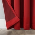 thumbnail image 4 of Sun Zero Gramercy Room Darkening Rod Pocket Curtain Panel, 54"x63", Red Pepper, 4 of 5