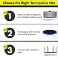 thumbnail image 4 of Aimee Lii 15/16 Feet Trampoline Replacement Safety Net, Outdoor Trampoline Accessories for Backyards-16 ft, 4 of 10