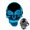 Light Blue, variant on BotaniNest Halloween Decorations Halloween Glowing Hood Cold Light Hood Cheering Prop Party Cosplay Skeleton Man Halloween Party Hood