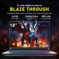 thumbnail image 4 of ASUS ROG Strix G18 18" 144Hz WUXGA Gaming Laptop, Intel i9-14900HX, GeForce RTX 5070, 64GB RAM, 3TB Storage (2TB SSD+1TB Docking Station), 4-Zone RGB Backlit Keyboard, FHD IR Camera, Win 11, Gray, 4 of 9