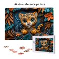 thumbnail image 6 of Sikiie Playful Leopard Art Puzzle, Jigsaw Puzzles, Jigsaw Puzzles 1000 Pieces, Custom Jigsaw Puzzle for Adults (29.5×19.7in, Horizontal), 6 of 9