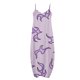 thumbnail image 4 of ICHUANYI Clearance Women's Fashion Sexy Vintage V Neck Sleeveless Printing Party Dresses(Purple, L) Ichaunyi WER2023080907935, 4 of 5