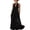 Black, variant on Halter Dresses for Women V-Neck Open Back Maxi Dress Breathable Boho Festival Vacation Sundress Flowy Dresses for Women Black S
