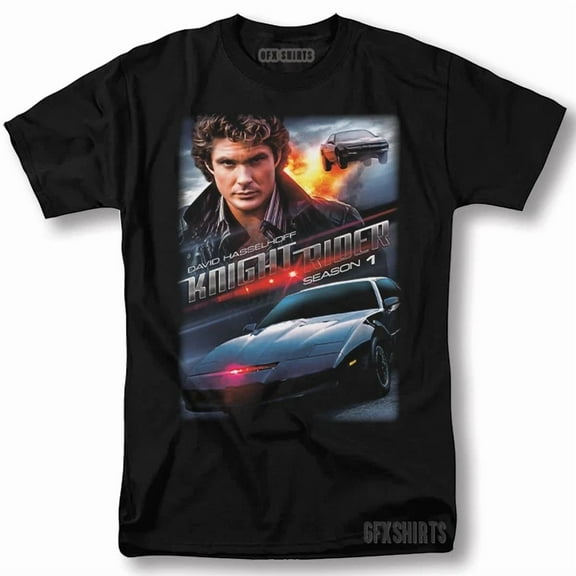 ZENUA Knight Rider Shirt David Hasselhoff Kitt Poster Vintage Graphic Design T-Shirt Hot Trending Shirt/Sweatshirt/Hoodie