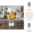 thumbnail image 5 of Sagebrook Home Stoneware Ceramic Vase - Textured Design for Home, Office, Living Room, Bedroom Decor -  Ivory & Tan, 10", 5 of 11