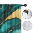 thumbnail image 4 of Blackout Kids Curtains,Teal Gold Marble Childrens Insulated Curtains Set Of 2,Bedroom Essentials,Toddler Room Decor 42x54in(106x137cm), 4 of 4