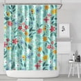 thumbnail image 2 of Waterproof Pioneer Shower Curtain 84x72 Inch Polyester Unique Colorful Floral Shower Curtain for Bathroom Hotel Home Decor with 12 Plastic Hooks, 2 of 5
