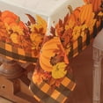 thumbnail image 5 of Fall Tablecloth Rectangle 60" x 120", Maple Leaves Pumpkin Table Cloth Washable, Stain Resistant Polyester Autumn Table Cover for Harvest Farmhouse Parties Dinner Decor., 5 of 6