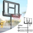 thumbnail image 3 of Portable Basketball Hoop Outdoor for Kids and Adults, Segmart 44 inch Basketball Hoop for Backyard, 4.9Ft-10FT Height Adjustable Basketball Goal System with Shatterproof Backboard, Larger Base, 3 of 10