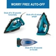 thumbnail image 4 of Tfal Ultraglide Plus Steam Iron, Black and Turquoise, 4 of 7