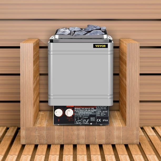 dinsdag Editor Afzonderlijk VEVOR Sauna Heater 2KW Dry Steam Bath Stove 110V-120V with Internal  Controller for Max.105.9 Cubic Feet Home Hotel Spa Shower - Walmart.com