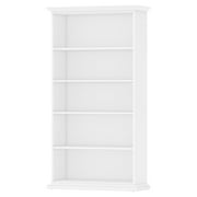 Tvilum Sonoma Adjustable 5 Shelf Bookcase for Adults, White