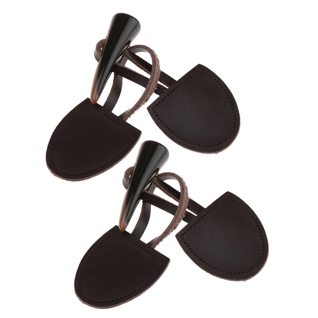 perfeclan 5x2 sets Pu Leather Toggle Button Coat Jacket Duffle Fastener Brown 5 Pcs