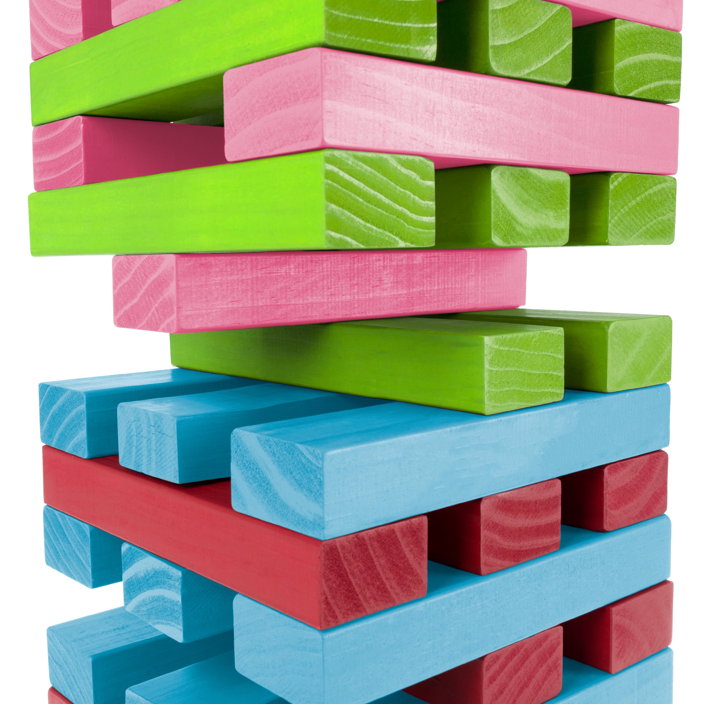 Hey! Play! Non-Traditional Giant Wooden Blocks Tower Stacking Game