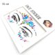 thumbnail image 3 of 5.71*5.91inch Sexy Face Sticker Rhinestone Tattoo Sticker Flashy False Tattoo Women's Party Eyebrow Sticker Decoration DIY Jewelry Tattoo Sticker, 3 of 4