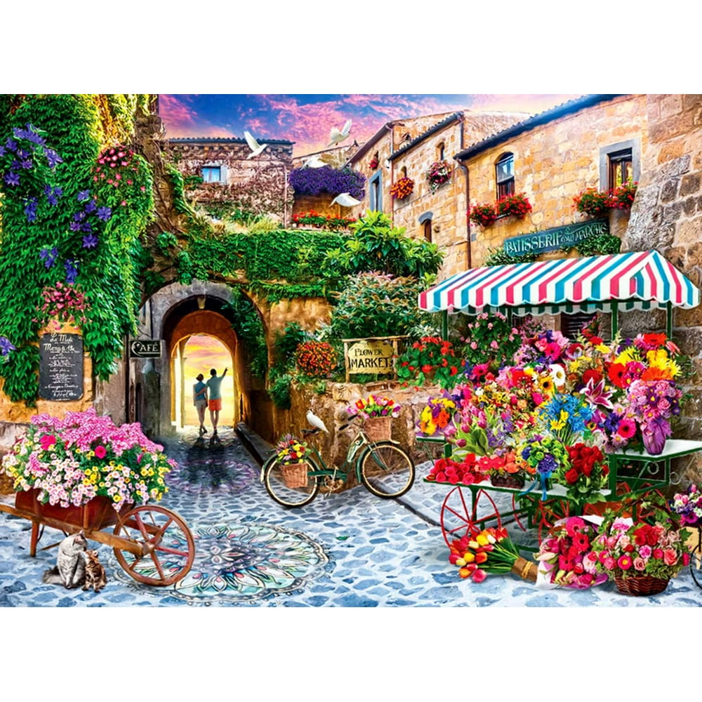 Anatolian The Flower Market 1000 Piece Flowers & Gardens Jigsaw Puzzle