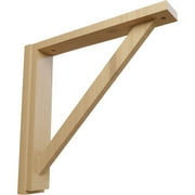 Ekena Millwork 2 1/2"W x 14 3/4"D x 14 1/4"H Traditional Shelf Bracket, Cherry
