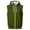 Army Green, variant on Men's Hooded Sleeveless Zip Vest Casual Drawstring Regular Fit Hood Knit Multi Color Layering Tops With Pockets Orange 3XL